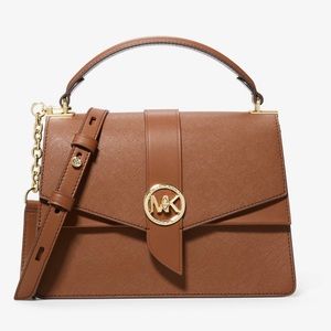 NWT Michael Kors medium logo satchel